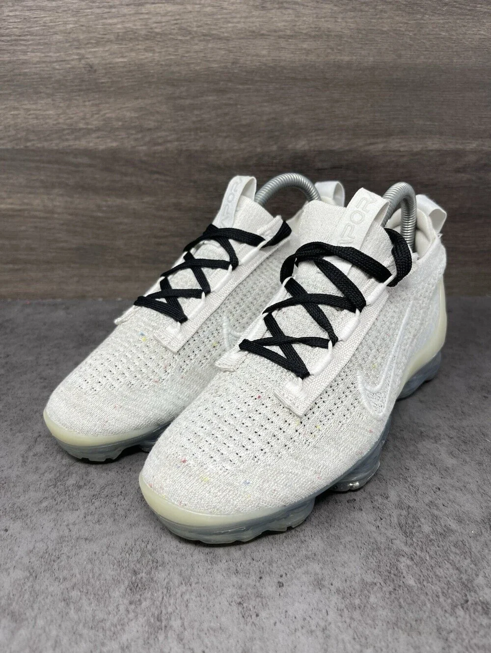 Nike Air VaporMax 2021 FK Size 6 Womens Flyknit Running Shoes White DJ9975-001
